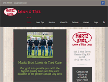 Tablet Screenshot of martzbroslawn.com